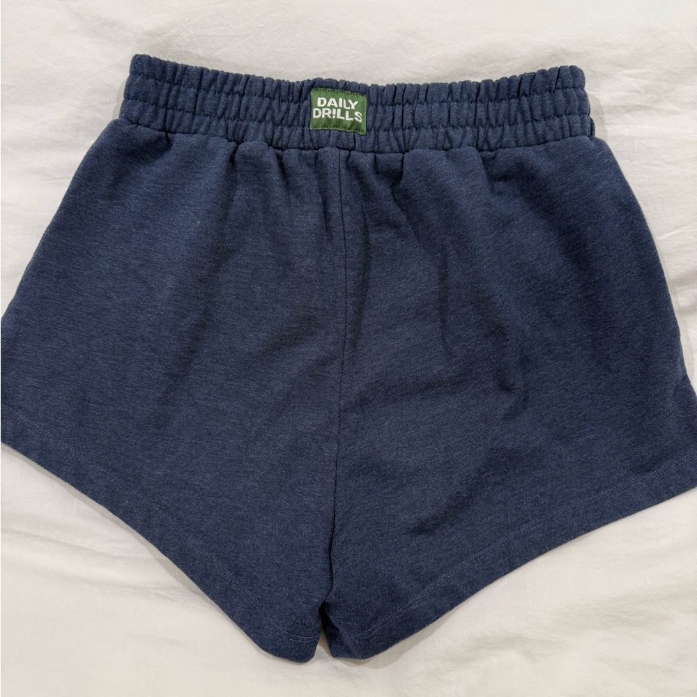Daily drills fleece super shorts in denim